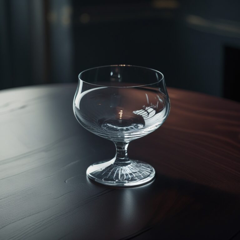 kieliszek na stole